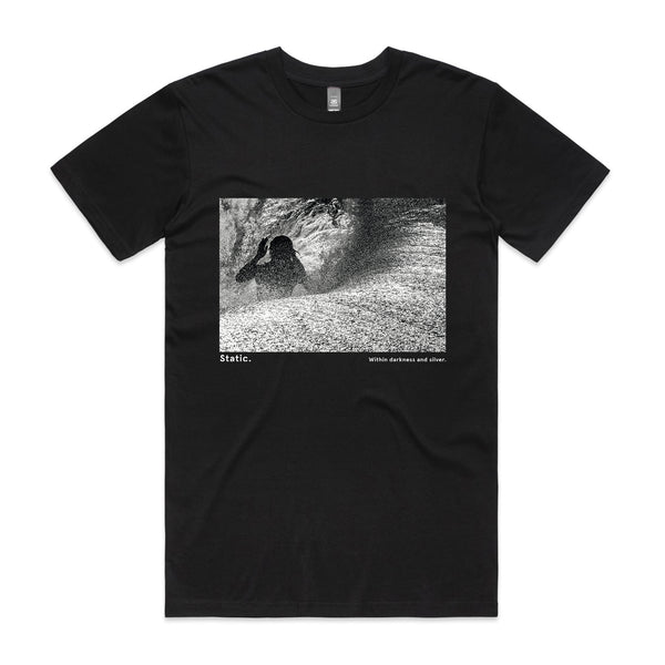 'Static. By Respondek' - Black T-shirt with photographic print (Featuring Craig Anderson) - Australia and USA shipping only.