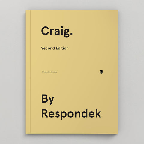 Craig. By Respondek - Second Edition - A 120 page coffee table book featuring images of Craig Anderson -  $35 AUD - (Approx $22 USD)